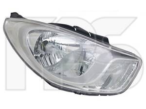 Фара передняя левая Hyundai I10 2010 — 2014 г Хром