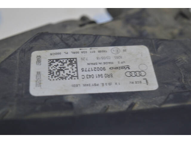 Фара передняя левая в сборе Audi Q5 8R 13-17 рест ксенон (01) 8R0941043C - Фото 1