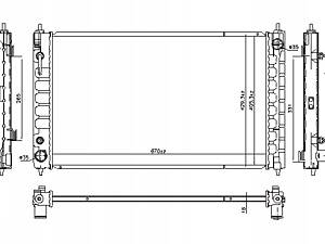 Радиатор двигателя NISSENS водяной NISSAN ALTIMA MAXIMA VI 2.5 3.5 09/06-