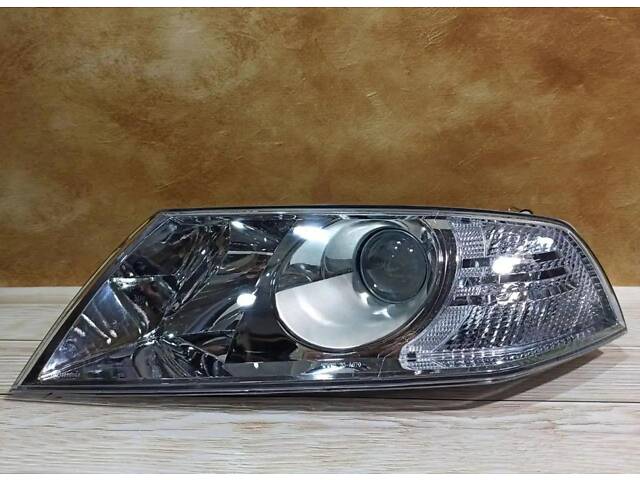 Фара передняя левая 1Z1941017Q Новая Шкода Октавия А5 Skoda Octavia A5 2004-2008 ДОРЕСТ линза - Фото 1