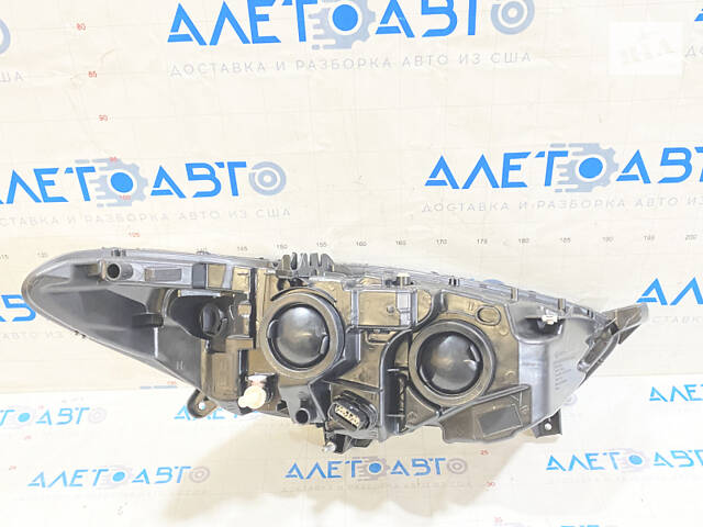 Фара передняя левая голая Ford Fusion mk5 13-16 Галоген H7+H15 Белая вставка, мех. корректор новый аналог - Фото 2