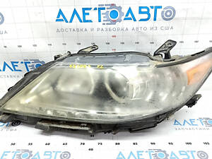 Фара передняя левая голая Lexus ES300h ES350 13-16 дорест галоген + LED DRL, под полировку