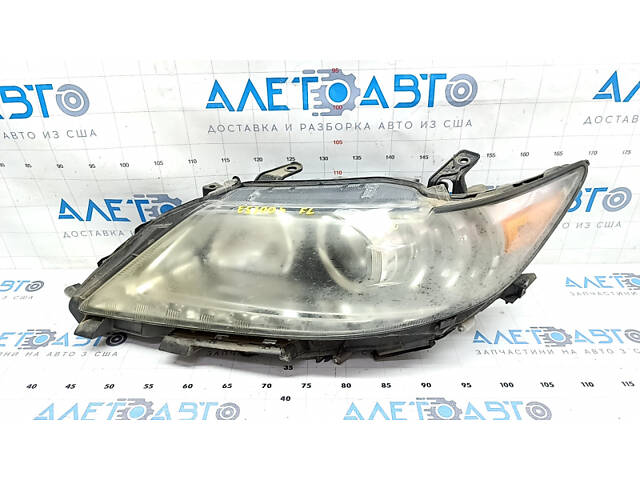 Фара передняя левая голая Lexus ES300h ES350 13-16 дорест галоген + LED DRL, под полировку - Фото 1