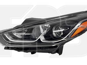 Фара передняя левая Hyundai Sonata LF USA 17-19 (TYC) вставка желтая, без LED, галоген 92101C2500