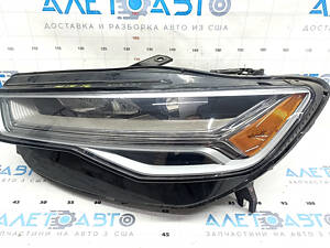 Фара передняя левая в сборе Audi A6 C7 16-18 рест LED, песок