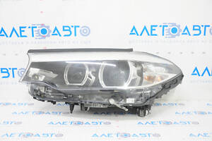 Фара передняя левая в сборе BMW 5 G30 17-20 LED Corona Rings S524A с креплением, песок