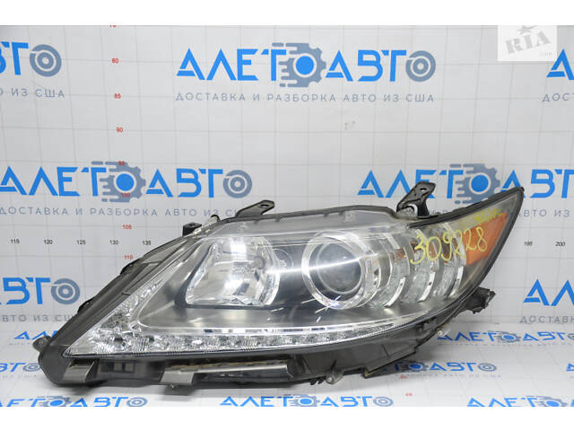 Фара передняя левая в сборе Lexus ES300h ES350 13-15 дорест ксенон + LED DRL, слом креп - Фото 1
