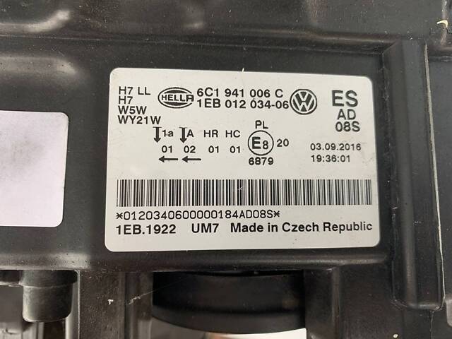 Фара передняя правая Volkswagen Golf 7 Sportsvan 2014-2020 ксенон - Фото 6