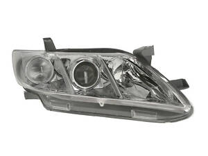 Фара передняя Toyota Camry 2006-2009 правая H7/HB3 c белым указ.повор, эл.рег. DEPO