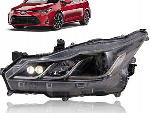 Фара передняя Toyota Corolla E21 EUR 2019- передн. лев. (мех/эл) (без ламп) (HIR2/WY21W/LED) DEPO