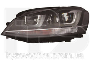 Фара права для Volkswagen E-Golf 7 2013-2020 (Depo) ксенон + LED + коректор (EUR)