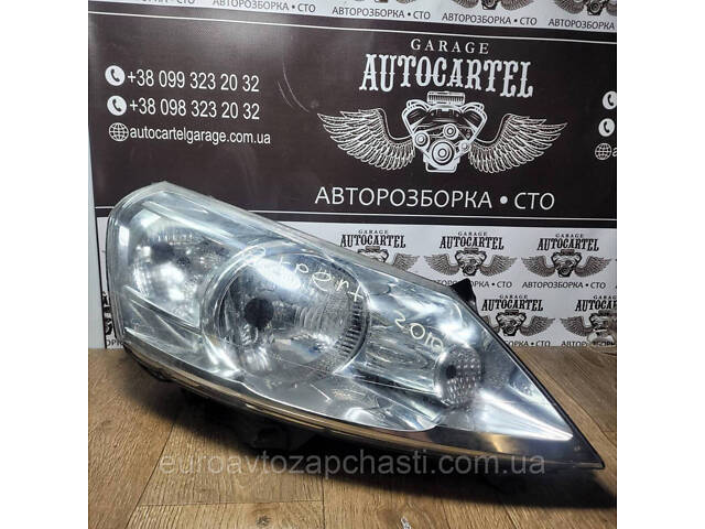 Фара правая FIAT SCUDO 2007- 1400455380, 1401367980, 1401368280, 6206L0, 89902604 - Фото 4
