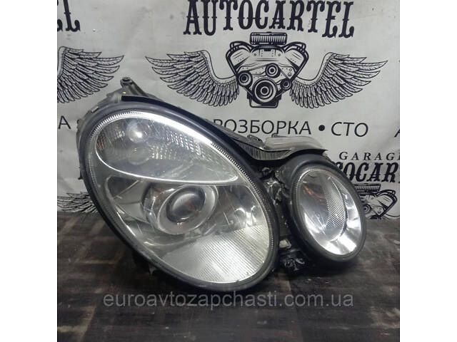 Фара правая линза с электрокорректором. Mercedes-Benz E-Class W211 02-09 154-360-00 A2118200261 - Фото 1