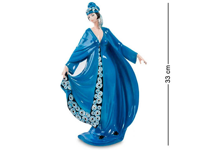 Порцелянова Статуетка Дама Blue Pavone AL32008 - Фото 1