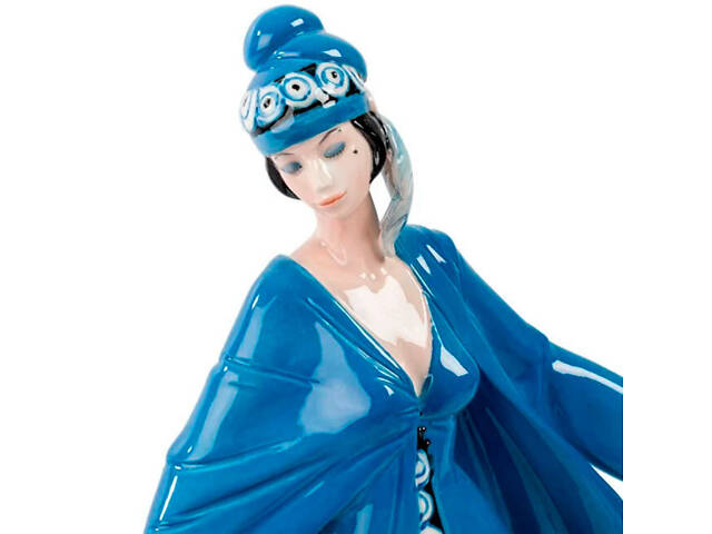 Порцелянова Статуетка Дама Blue Pavone AL32008 - Фото 4