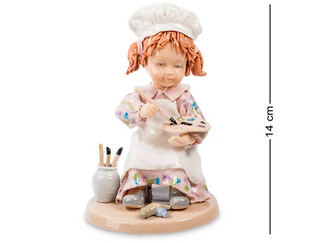 Порцелянова статуетка Маленька художниця Pavone AL32083 - Фото 1