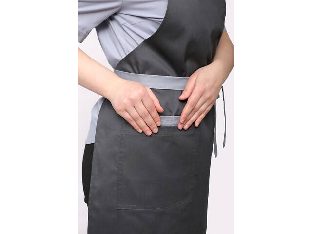 Фартук для официантов и барменов Бариста р.52-58 саржа синий - Фото 3