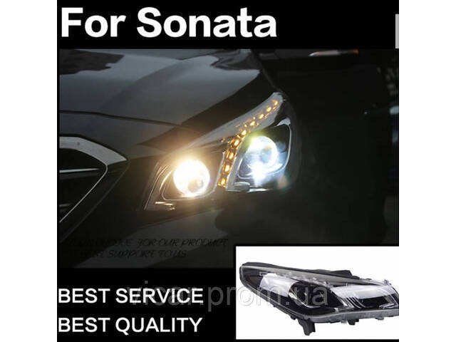 Фары головного света (LED - линза) Hyundai Sonata LF (2015-2019) - Фото 8