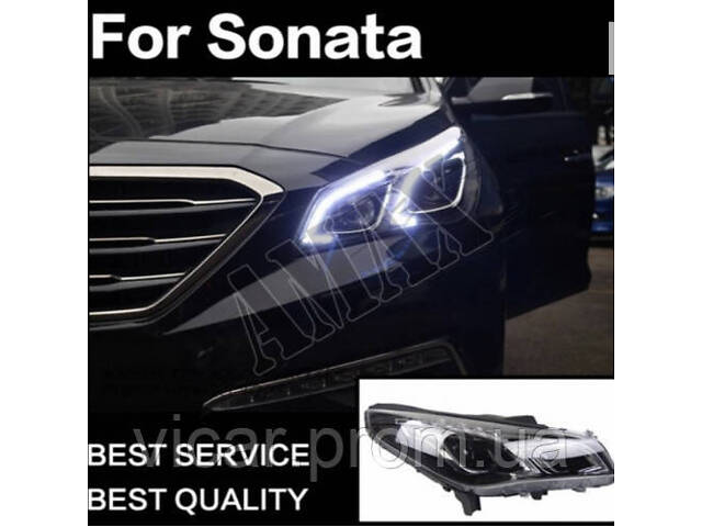 Фары головного света (LED - линза) Hyundai Sonata LF (2015-2019) - Фото 10