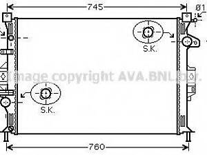 FDA2425 AVA Радіатор охолодження FORD GALAXY (2006) 2.0 TDCI AVA QUALITY COOLING FDA2425 на FORD GRAND C-MAX (DXA/CB7, D