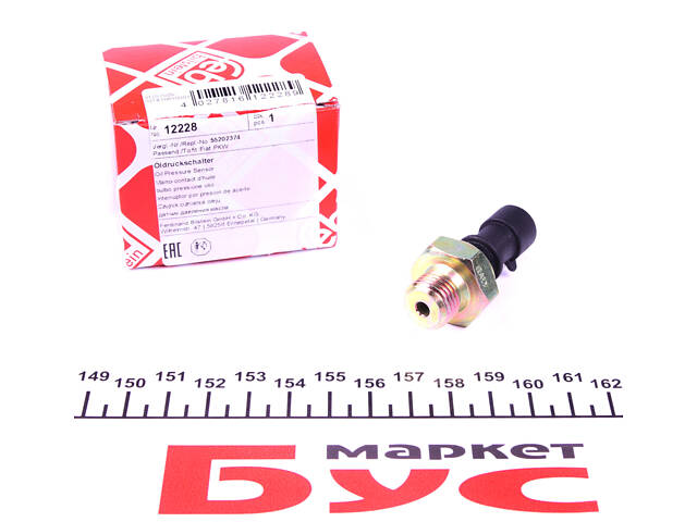 FEBI BILSTEIN 12228 Датчик тиску оливи Citroen Jumper/Peugeot Boxer 2.8HDi 95- (M14x1.5) (чорний)