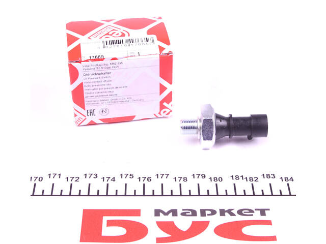 FEBI BILSTEIN 17665 Датчик тиску оливи Opel Combo/Astra/Vectra/Corsa 1.0-1.8 96- (M10x1)