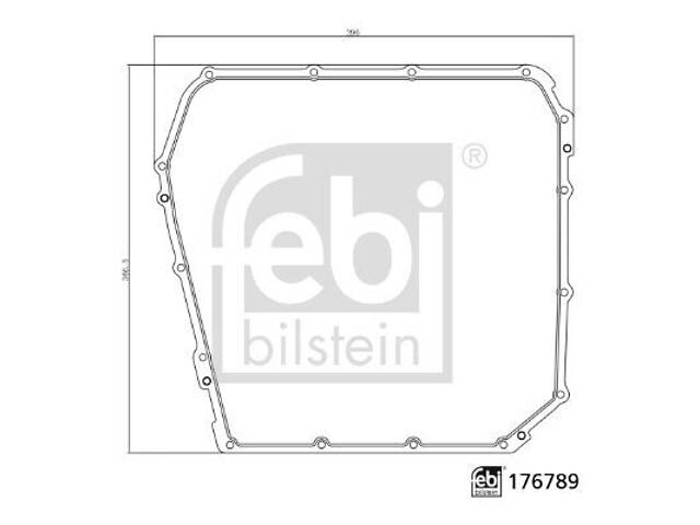 FEBI BILSTEIN 176789 Прокладка піддону Audi A4/A5/A6/A7/Q5 3.0 TFSI/TDI 10-