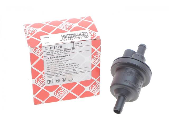 FEBI BILSTEIN 188179 Воздушный клапан (перепускной) VW Caddy III 1.4 04-10 - Фото 2