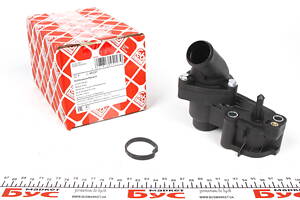 FEBI BILSTEIN 45227 Фланець системи охолодження Ford Connect 1.8 TDCI 02- (з термостатом та ущільненням)