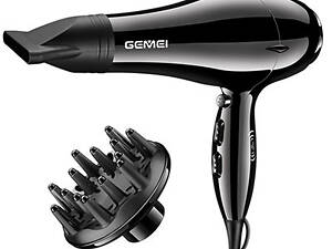 Фен для волос Gemei GM-103 2200W Black (3_01280)