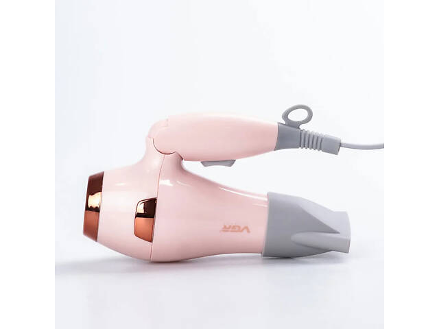 Фен для волосся з концентратором 1000 Вт іонізація 2 режими роботи - Фото 2