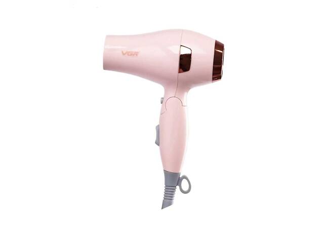 Фен для волос с концентратором 1000 Вт ионизация 2 режима работы Универсальный фен для сушки и укладки волос - Фото 1