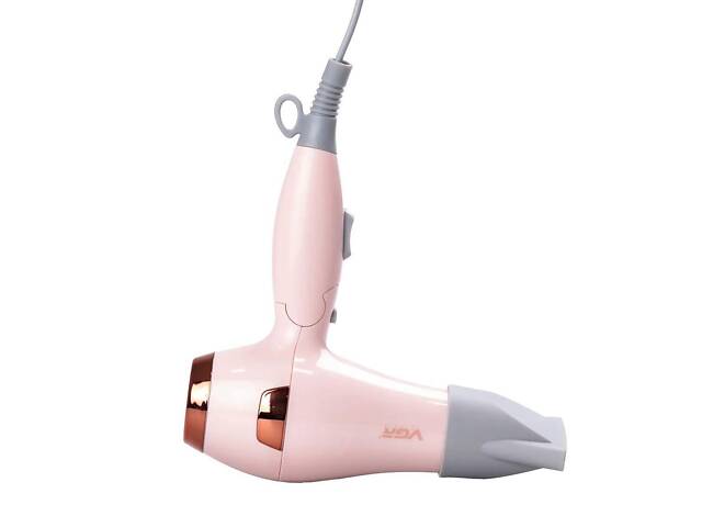 Фен для волос с концентратором 1000 Вт ионизация 2 режима работы Универсальный фен для сушки и укладки волос - Фото 2