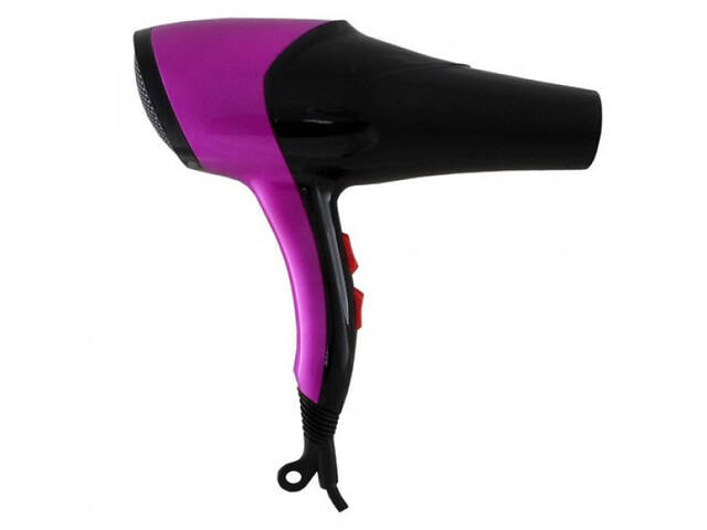 Фен GEMEI GM-1766 2.6 кВт АС, жіночий фен для волосся, електрофен для волосся. Колір: фіолетовий - Фото 5