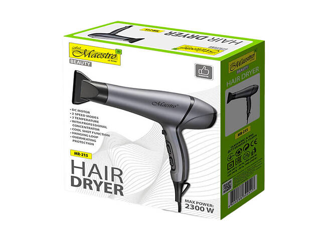 Фен Maestro 2300Вт DC (MR-215) - Фото 2