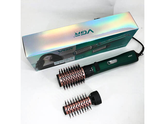 Фен щітка для волосся 2 в 1 VGR V-498, стайлер браш, Фен для красивого укладання волосся, Фен для ламкого волосся - Фото 10