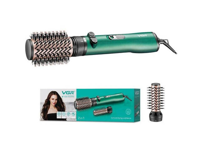 Фен-щітка для волосся VGR V-498 2 рівні обдування 2 рівні температур 1200W (2 насадки) - Фото 6