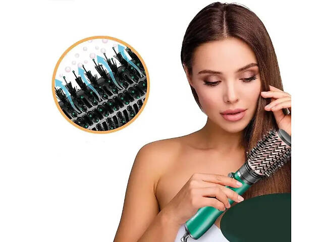 Фен-щітка для волосся VGR V-498 2 рівні обдування 2 рівні температур 1200W (2 насадки) - Фото 7