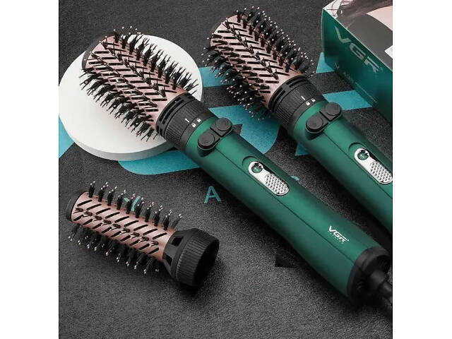 Фен-щітка для волосся VGR V-498 2 рівні обдування 2 рівні температур 1200W (2 насадки) - Фото 9