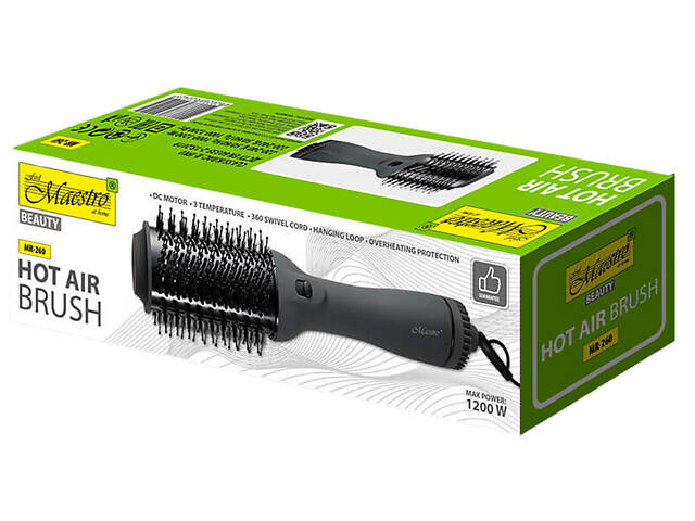 Фен-щетка Maestro 1200Вт DC (MR-260) - Фото 2
