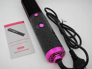 Фен щітка стайлер гребінець для сушіння та укладання волосся One Step 3 в 1