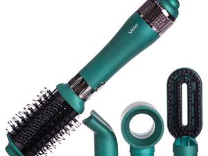 Фен-щітка 4в1 з насадками, 1000 Вт професійний VGR V-493