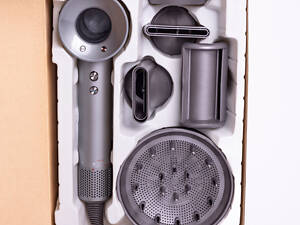 Фен стайлер для волосся 5 в 1 Supersonic Premium 1600 Вт 5 насадок 3 режими швидкості Сірий PH770G