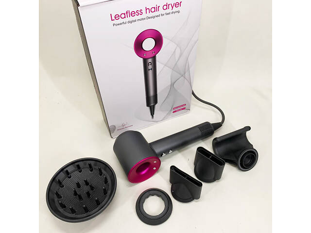 Фен Super Hair Dryer з 5 насадками для швидкого сушіння та укладання волосся - Фото 3