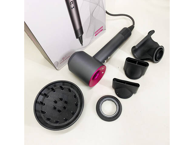 Фен Super Hair Dryer з 5 насадками для швидкого сушіння та укладання волосся - Фото 4