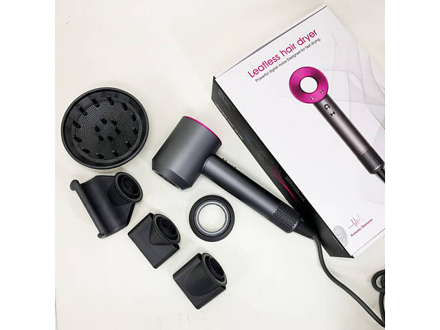 Фен Super Hair Dryer з 5 насадками для швидкого сушіння та укладання волосся - Фото 7