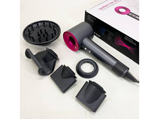 Фен Super Hair Dryer з 5 насадками для швидкого сушіння та укладання волосся - Фото 8