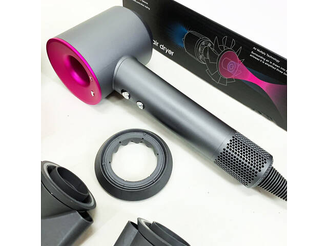 Фен Super Hair Dryer з 5 насадками для швидкого сушіння та укладання волосся - Фото 9