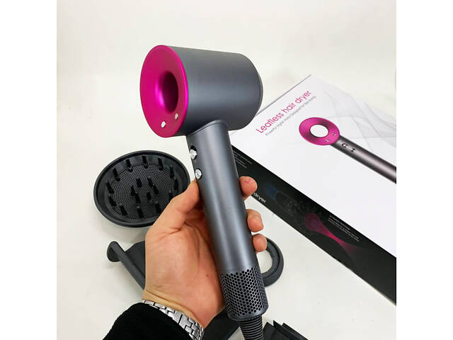 Фен Super Hair Dryer з 5 насадками для швидкого сушіння та укладання волосся - Фото 10