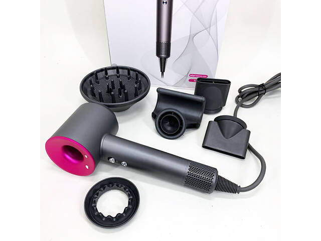 Фен Super Hair Dryer з 5 насадками для швидкого сушіння та укладання волосся - Фото 12